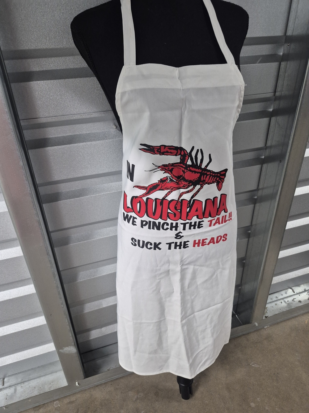 Louisiana Red Crawfish Graphic Apron